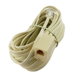 Cable alargue telefonico 7.6 m BK