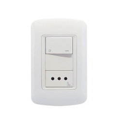 Modulo Atenea Plus con Toma 2P+T con Seguro + Interruptor Bipolar