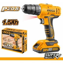 Atornillador 20V 1.5 Ah P20S Ingco CDLI20011