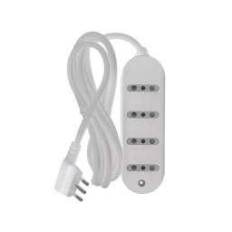 Alargue 4 Tomas 3 en Linea - Cable 2.5 Metros Electraline