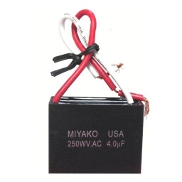 Capacitor para Ventilador 4UF X 250VAC MIYAKO USA