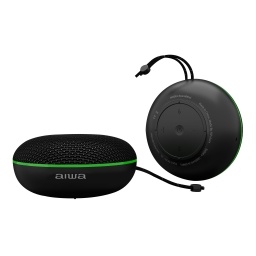 Parlante Portatil Bt Tws Resistente al Agua Negro AIWA