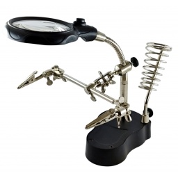 Soporte para Soldador con Lupa, Luz y Pinzas de Sujecion MIYAKO USA