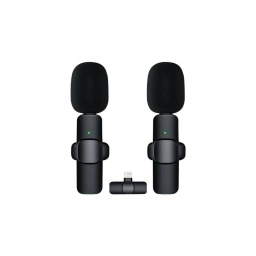 Set 2 Microfonos Solapero Inalambrico Lightning GENERICO
