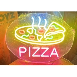 Cartel Neon de Led Pizza con fuente de alimentacion 12v 3A