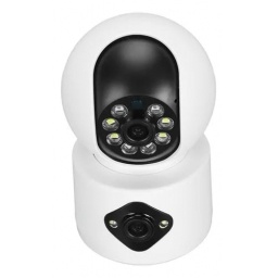 Camara Ip de Interior Robotica 4MP doble camara fija y ptz 360