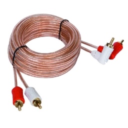 Cable 2 Rca a 2 Rca en Angulo 90� Full Cobre - 5 Metros
