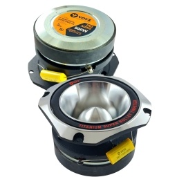 Par de Super Tweeter Bala Titanium Plateado 500W VOYZ