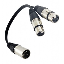 Cable Audio Pro Doble Xlr Hembra a Xlr Macho