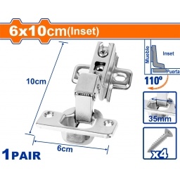 Set X 2 Bisagra Autoreten 6X10CM Wadfow WADFOW