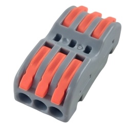 Conector de palanca para union de cables ( 3 a 3 Conexiones)