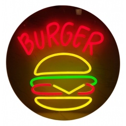 Cartel Neon de Led Burguer