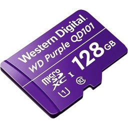 Tarjeta Tf Micro Sd 128GB Clase 10 Wd Purple Western Digital WESTERN DIGITAL