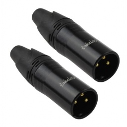 Conector Xlr Macho de 3 Pines Blastking CN16 Chapado en Oro (Par) BLASTKING