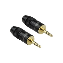 Par de conectores 3.5mm estereo chapados en oro  BLASTKING