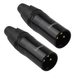 Conector Xlr Macho de 3 Pines Blastking CN16 Chapado en Oro (Par) BLASTKING