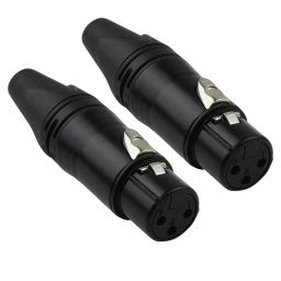 Conector Xlr Hembra de 3 Pines Blastking CN16 Chapado en Oro (Par) BLASTKING