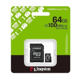Memoria Micro Sd 64GB C 10 Cadaptador - 100 MBs KINGSTON