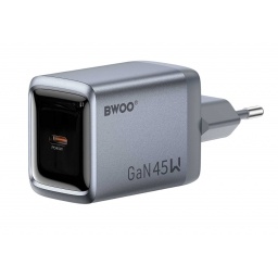Cargador BWOO GaNex de 45 W con USB-C y GaN BWOO