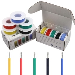 Dispensador de Cables 5 Rollos Unifilares 0,80 Mm 5 Colores THEONE