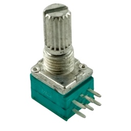 Potenciometro Stereo 50k Eje estriado