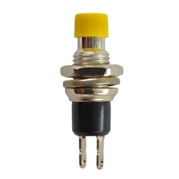 Pulsador Mini Amarillo Normal Abierto THEONE