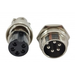 Conector GX16 5 Pin (el Juego) Macho Hembra Panel Chassis