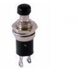 Pulsador mini Negro Normal Abierto BK
