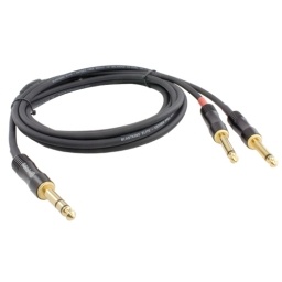 Cable 1/4 (6.5mm) balanceado a doble 1/4"  1.8 mts BLASTKING