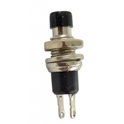 Pulsador Mini Negro Normal Abierto THEONE