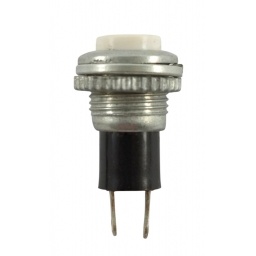 Pulsador redondo Blanco NA - 3A125V AC