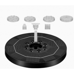 Fuente para Piscinas o estanques con Bomba, Panel Solar y Luces GENERICO