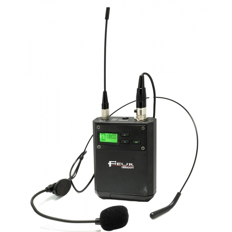 Microfono Inalambrico UHF Cabeza y Solapa de 30 Canales con Supresi�n de Ruido