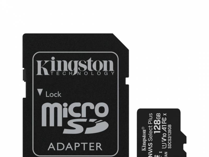 Memoria Micro Sd 128GB Clase 10 C/adaptador - 100MB/S - Canvas Select Plus KINGSTON
