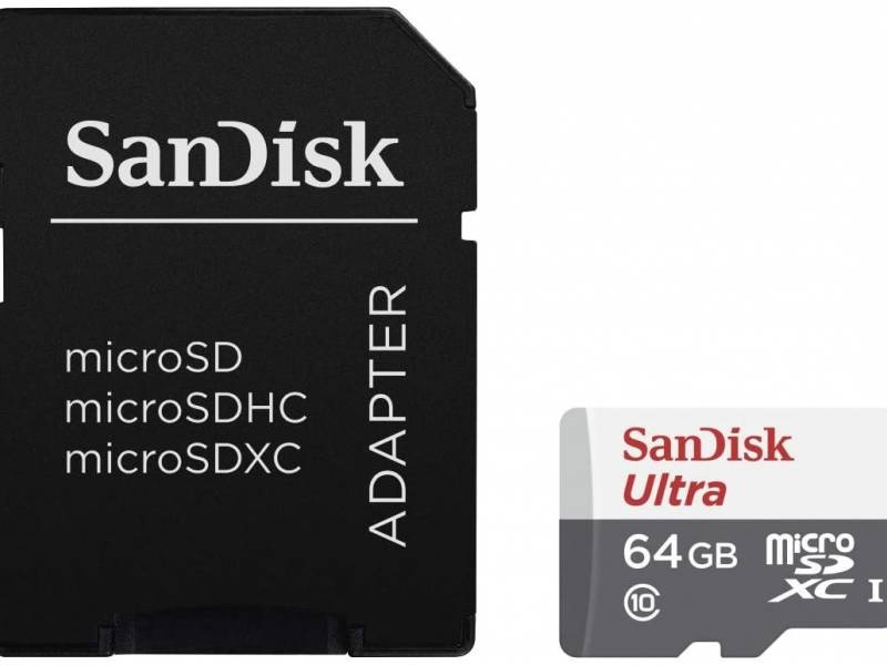 Memoria Micro Sd 64GB C 10 C/adaptador - 100 MB/s