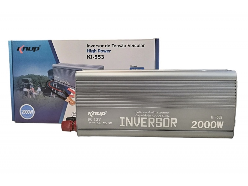 Inversor de Voltaje 12V 220V, 2000W KNUP