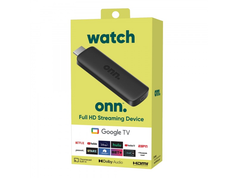 Chromecast Watch Onn HDMI Streaming con Google Tv Full Hd