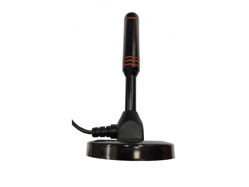 Antena Digital Interior para Tv con Booster - Conector F GENERICO